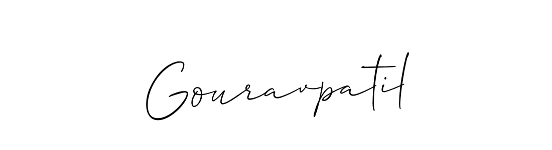 Also we have Gouravpatil name is the best signature style. Create professional handwritten signature collection using Allison_Script autograph style. Gouravpatil signature style 2 images and pictures png
