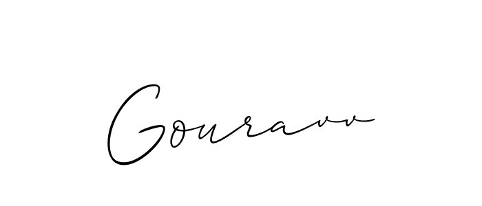 Allison_Script is a professional signature style that is perfect for those who want to add a touch of class to their signature. It is also a great choice for those who want to make their signature more unique. Get Gouravv name to fancy signature for free. Gouravv signature style 2 images and pictures png