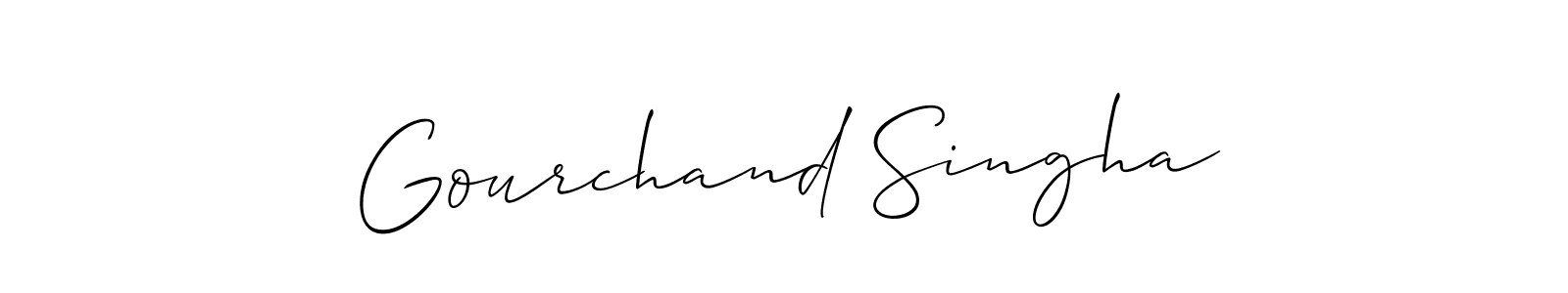 Once you've used our free online signature maker to create your best signature Allison_Script style, it's time to enjoy all of the benefits that Gourchand Singha name signing documents. Gourchand Singha signature style 2 images and pictures png