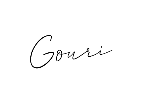 Make a beautiful signature design for name Gouri. Use this online signature maker to create a handwritten signature for free. Gouri signature style 2 images and pictures png