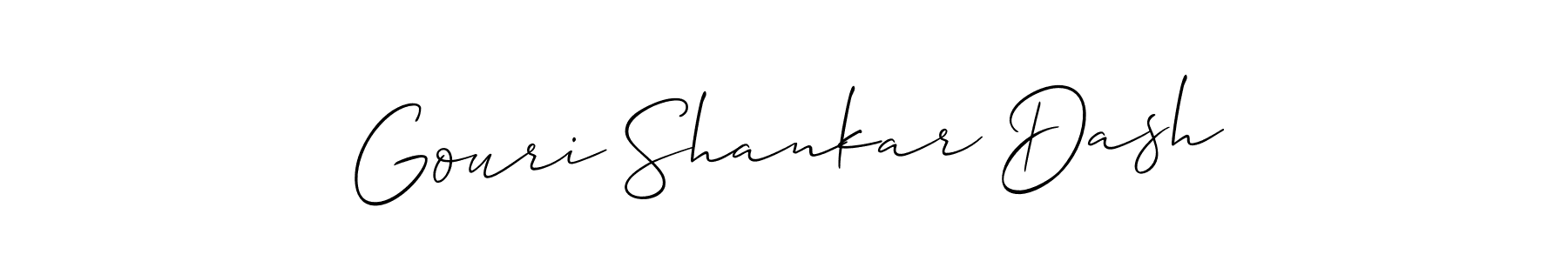 Design your own signature with our free online signature maker. With this signature software, you can create a handwritten (Allison_Script) signature for name Gouri Shankar Dash. Gouri Shankar Dash signature style 2 images and pictures png