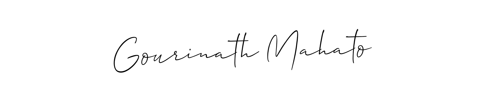 Gourinath Mahato stylish signature style. Best Handwritten Sign (Allison_Script) for my name. Handwritten Signature Collection Ideas for my name Gourinath Mahato. Gourinath Mahato signature style 2 images and pictures png