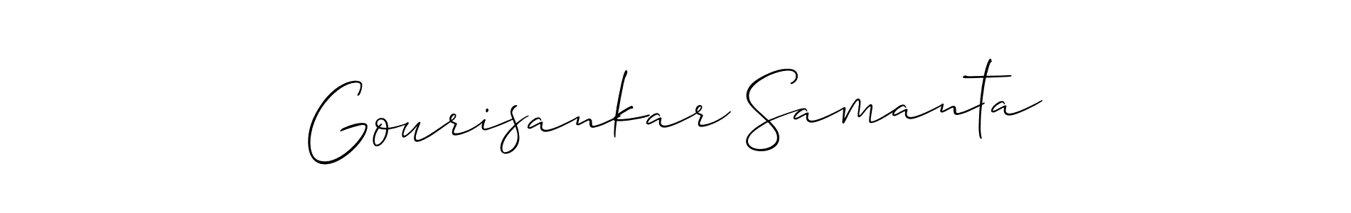 How to Draw Gourisankar Samanta signature style? Allison_Script is a latest design signature styles for name Gourisankar Samanta. Gourisankar Samanta signature style 2 images and pictures png