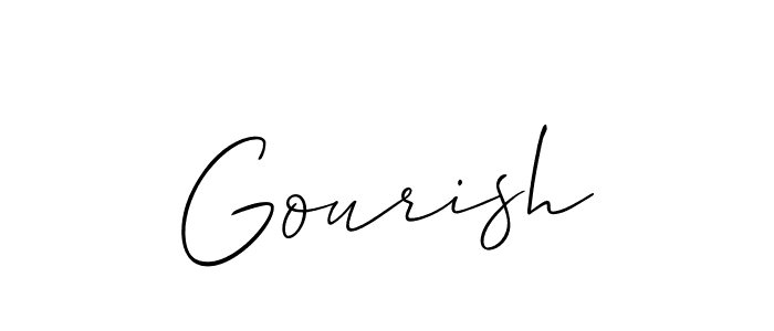 Best and Professional Signature Style for Gourish. Allison_Script Best Signature Style Collection. Gourish signature style 2 images and pictures png