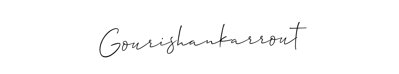 It looks lik you need a new signature style for name Gourishankarrout. Design unique handwritten (Allison_Script) signature with our free signature maker in just a few clicks. Gourishankarrout signature style 2 images and pictures png