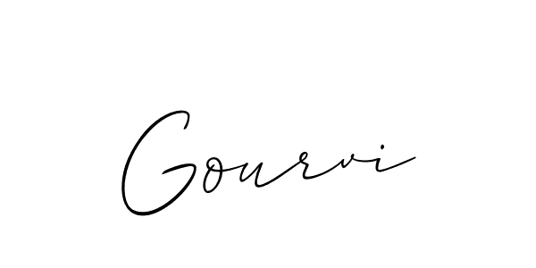 You should practise on your own different ways (Allison_Script) to write your name (Gourvi) in signature. don't let someone else do it for you. Gourvi signature style 2 images and pictures png