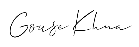 Get an exclusive digital autograph for Gouse Khna. The Allison_Script typeface captures the charm of real penmanship on paper. Gouse Khna signature style 2 images and pictures png