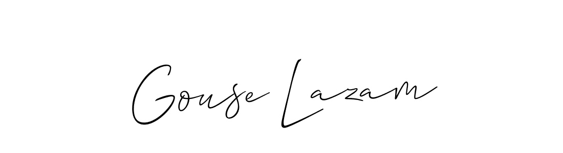 Gouse Lazam stylish signature style. Best Handwritten Sign (Allison_Script) for my name. Handwritten Signature Collection Ideas for my name Gouse Lazam. Gouse Lazam signature style 2 images and pictures png