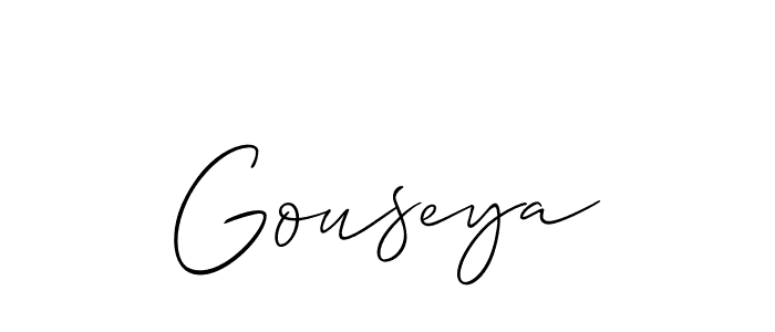 Design your own signature with our free online signature maker. With this signature software, you can create a handwritten (Allison_Script) signature for name Gouseya. Gouseya signature style 2 images and pictures png
