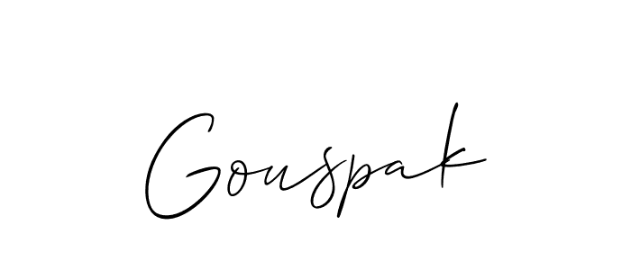 Once you've used our free online signature maker to create your best signature Allison_Script style, it's time to enjoy all of the benefits that Gouspak name signing documents. Gouspak signature style 2 images and pictures png