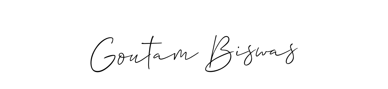 Goutam Biswas stylish signature style. Best Handwritten Sign (Allison_Script) for my name. Handwritten Signature Collection Ideas for my name Goutam Biswas. Goutam Biswas signature style 2 images and pictures png