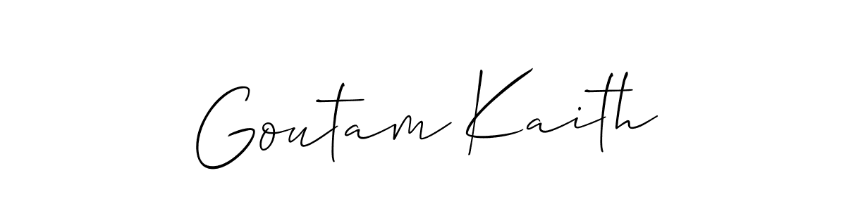 Similarly Allison_Script is the best handwritten signature design. Signature creator online .You can use it as an online autograph creator for name Goutam Kaith. Goutam Kaith signature style 2 images and pictures png