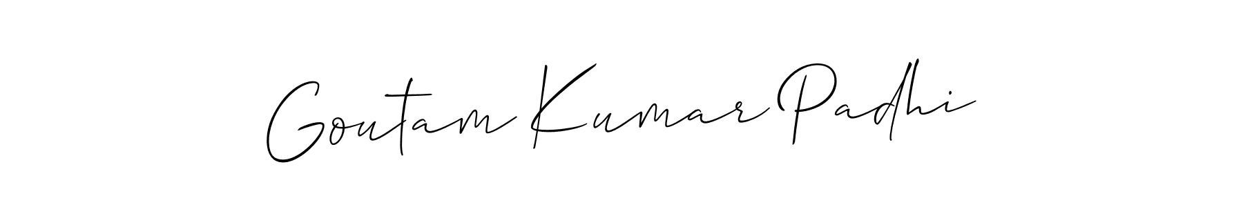Make a beautiful signature design for name Goutam Kumar Padhi. With this signature (Allison_Script) style, you can create a handwritten signature for free. Goutam Kumar Padhi signature style 2 images and pictures png