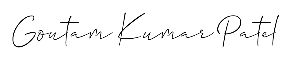 Quickly download Goutam Kumar Patel name signature in high-resolution PNG using Allison_Script style. Ready to insert into PDFs and online applications. Goutam Kumar Patel signature style 2 images and pictures png
