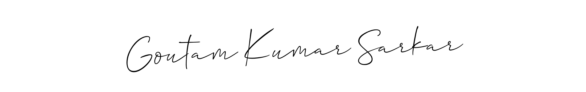 Allison_Script is a professional signature style that is perfect for those who want to add a touch of class to their signature. It is also a great choice for those who want to make their signature more unique. Get Goutam Kumar Sarkar name to fancy signature for free. Goutam Kumar Sarkar signature style 2 images and pictures png
