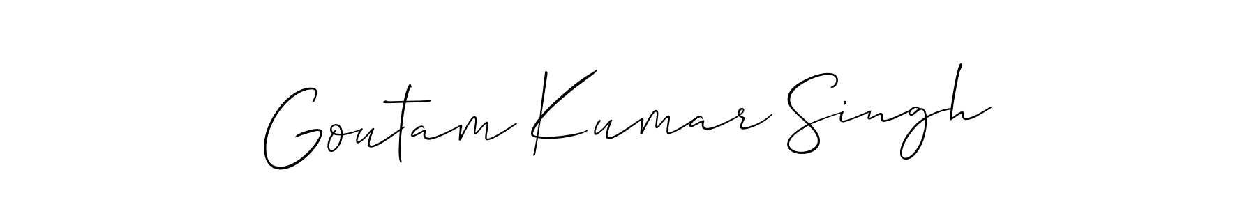 Also we have Goutam Kumar Singh name is the best signature style. Create professional handwritten signature collection using Allison_Script autograph style. Goutam Kumar Singh signature style 2 images and pictures png