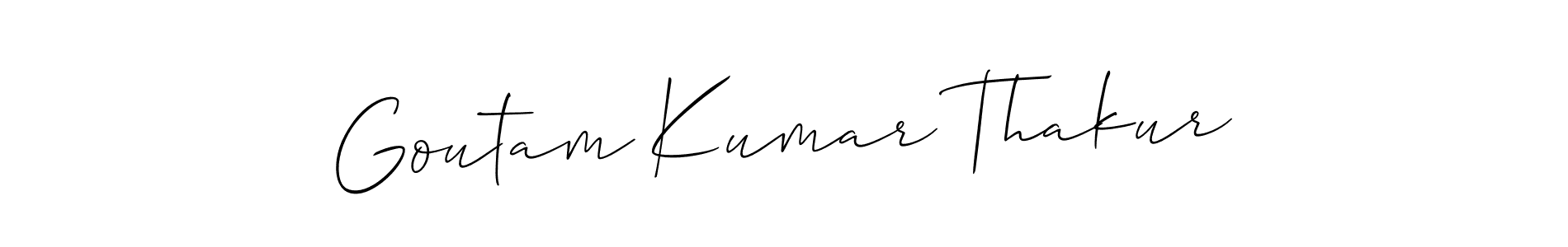 How to Draw Goutam Kumar Thakur signature style? Allison_Script is a latest design signature styles for name Goutam Kumar Thakur. Goutam Kumar Thakur signature style 2 images and pictures png