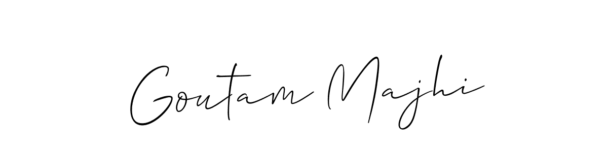 You should practise on your own different ways (Allison_Script) to write your name (Goutam Majhi) in signature. don't let someone else do it for you. Goutam Majhi signature style 2 images and pictures png