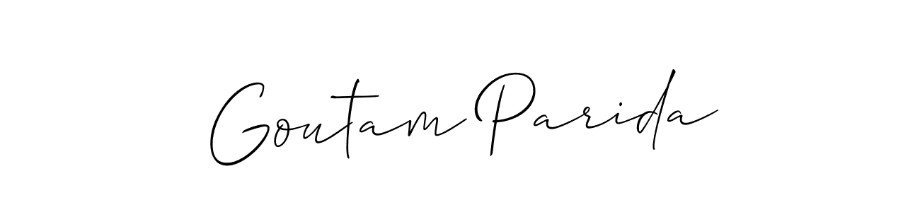 See photos of Goutam Parida official signature by Spectra . Check more albums & portfolios. Read reviews & check more about Allison_Script font. Goutam Parida signature style 2 images and pictures png