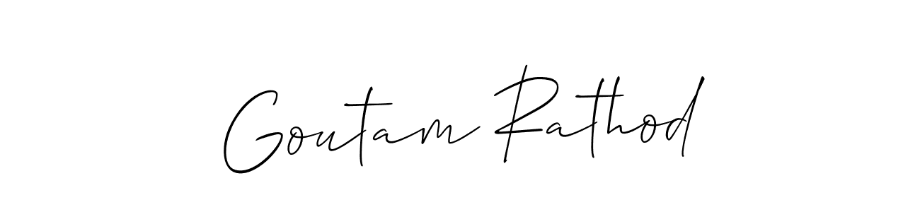 How to make Goutam Rathod signature? Allison_Script is a professional autograph style. Create handwritten signature for Goutam Rathod name. Goutam Rathod signature style 2 images and pictures png