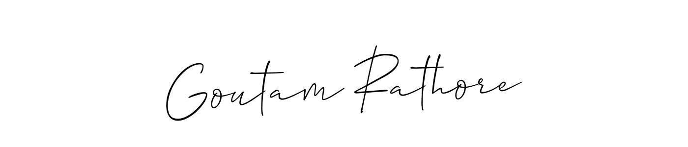 How to make Goutam Rathore signature? Allison_Script is a professional autograph style. Create handwritten signature for Goutam Rathore name. Goutam Rathore signature style 2 images and pictures png