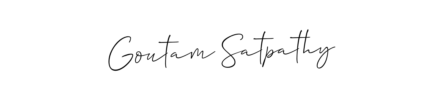 Make a beautiful signature design for name Goutam Satpathy. Use this online signature maker to create a handwritten signature for free. Goutam Satpathy signature style 2 images and pictures png