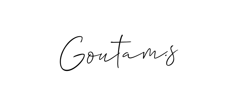 Make a short Goutam.s signature style. Manage your documents anywhere anytime using Allison_Script. Create and add eSignatures, submit forms, share and send files easily. Goutam.s signature style 2 images and pictures png