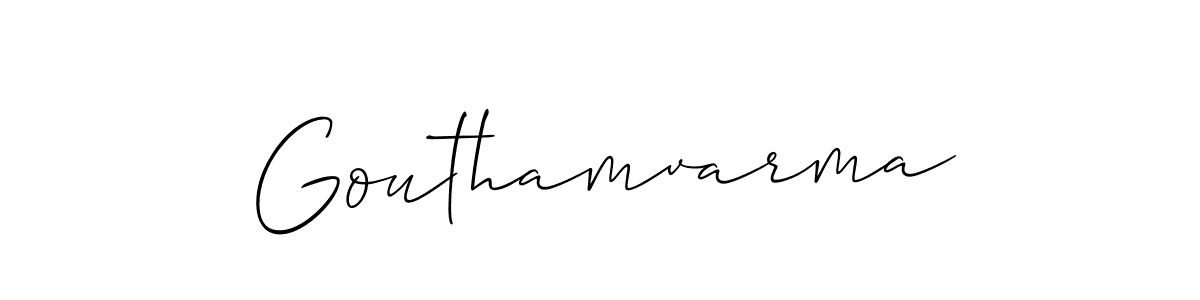 if you are searching for the best signature style for your name Gouthamvarma. so please give up your signature search. here we have designed multiple signature styles  using Allison_Script. Gouthamvarma signature style 2 images and pictures png