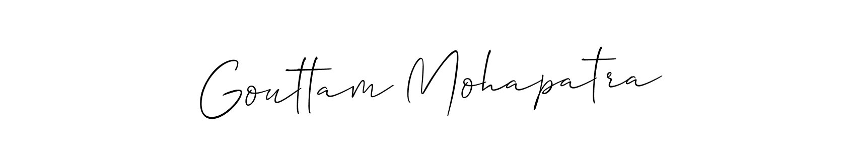 Also You can easily find your signature by using the search form. We will create Gouttam Mohapatra name handwritten signature images for you free of cost using Allison_Script sign style. Gouttam Mohapatra signature style 2 images and pictures png