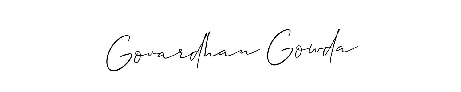Best and Professional Signature Style for Govardhan Gowda. Allison_Script Best Signature Style Collection. Govardhan Gowda signature style 2 images and pictures png