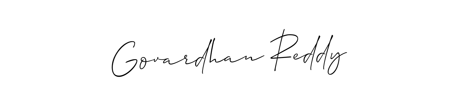 How to Draw Govardhan Reddy signature style? Allison_Script is a latest design signature styles for name Govardhan Reddy. Govardhan Reddy signature style 2 images and pictures png