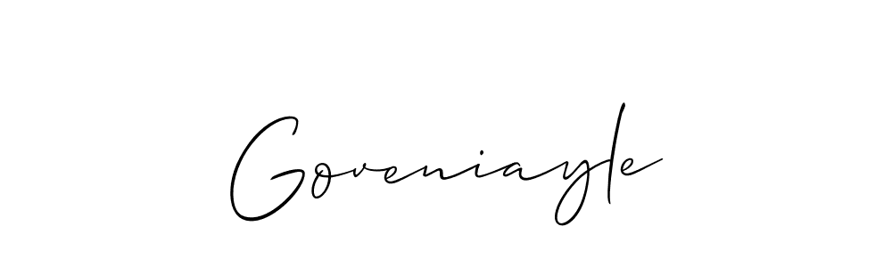 Make a beautiful signature design for name Goveniayle. Use this online signature maker to create a handwritten signature for free. Goveniayle signature style 2 images and pictures png