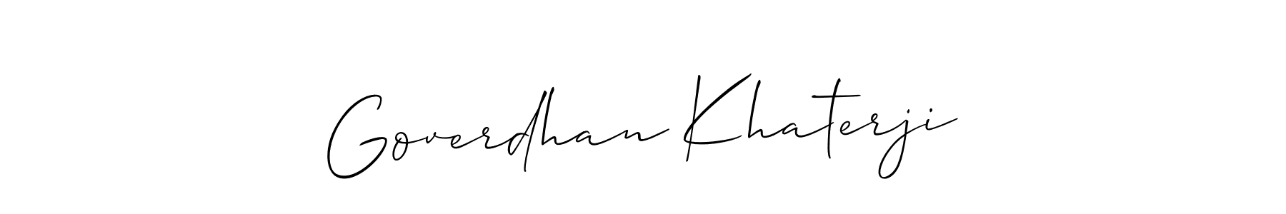 Make a beautiful signature design for name Goverdhan Khaterji. Use this online signature maker to create a handwritten signature for free. Goverdhan Khaterji signature style 2 images and pictures png