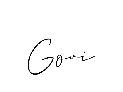 Design your own signature with our free online signature maker. With this signature software, you can create a handwritten (Allison_Script) signature for name Govi. Govi signature style 2 images and pictures png