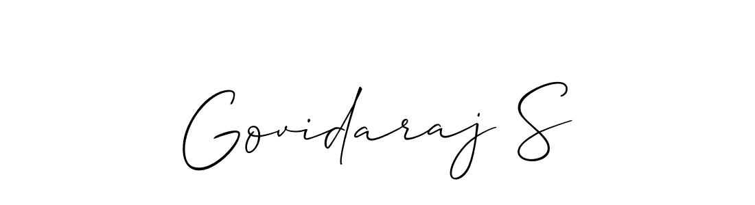 It looks lik you need a new signature style for name Govidaraj S. Design unique handwritten (Allison_Script) signature with our free signature maker in just a few clicks. Govidaraj S signature style 2 images and pictures png