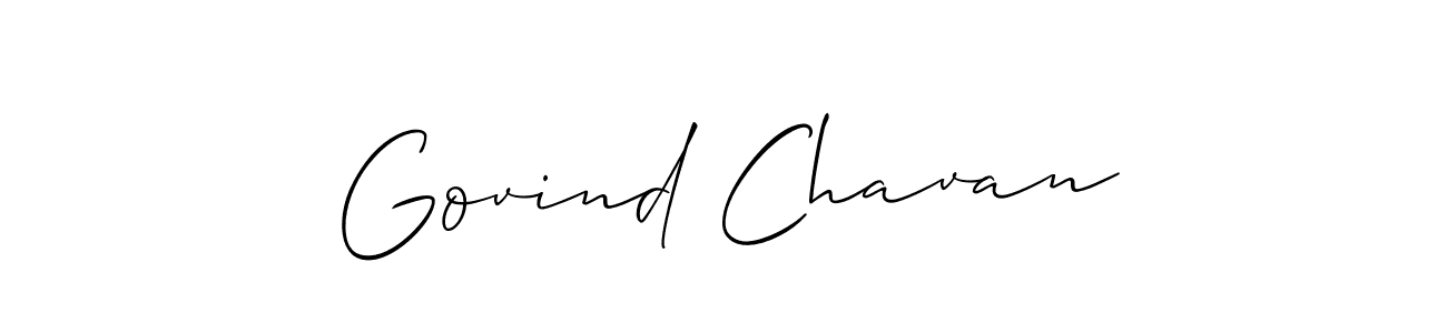 Allison_Script is a professional signature style that is perfect for those who want to add a touch of class to their signature. It is also a great choice for those who want to make their signature more unique. Get Govind Chavan name to fancy signature for free. Govind Chavan signature style 2 images and pictures png
