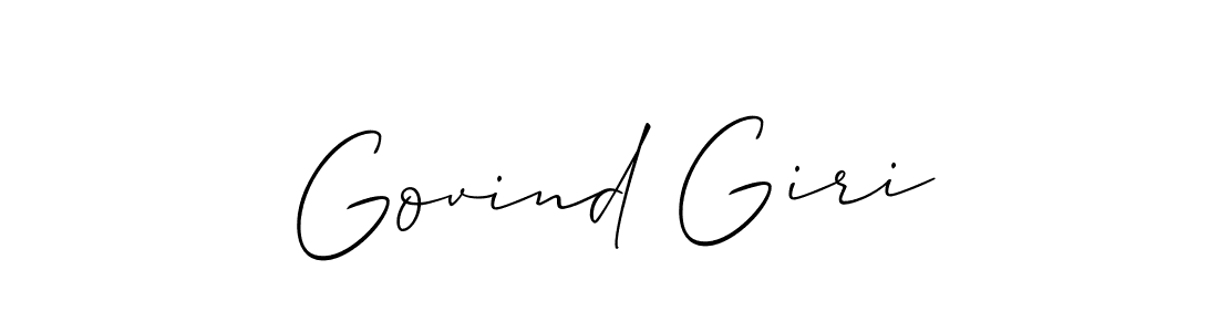 The best way (Allison_Script) to make a short signature is to pick only two or three words in your name. The name Govind Giri include a total of six letters. For converting this name. Govind Giri signature style 2 images and pictures png