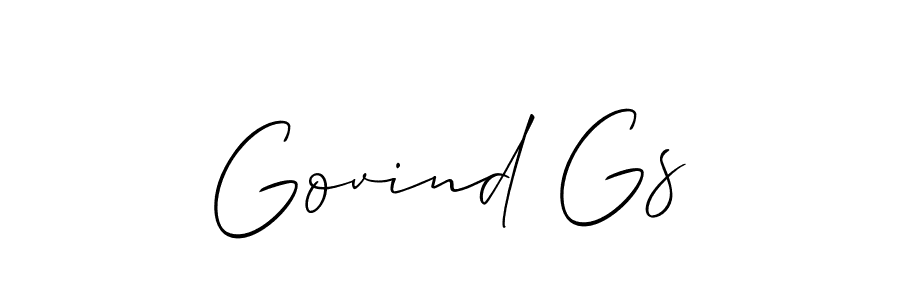 Best and Professional Signature Style for Govind Gs. Allison_Script Best Signature Style Collection. Govind Gs signature style 2 images and pictures png