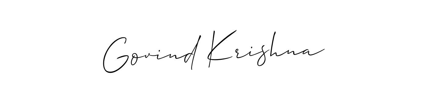 Make a beautiful signature design for name Govind Krishna. Use this online signature maker to create a handwritten signature for free. Govind Krishna signature style 2 images and pictures png