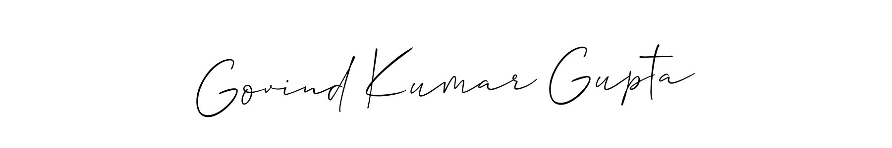 Govind Kumar Gupta stylish signature style. Best Handwritten Sign (Allison_Script) for my name. Handwritten Signature Collection Ideas for my name Govind Kumar Gupta. Govind Kumar Gupta signature style 2 images and pictures png