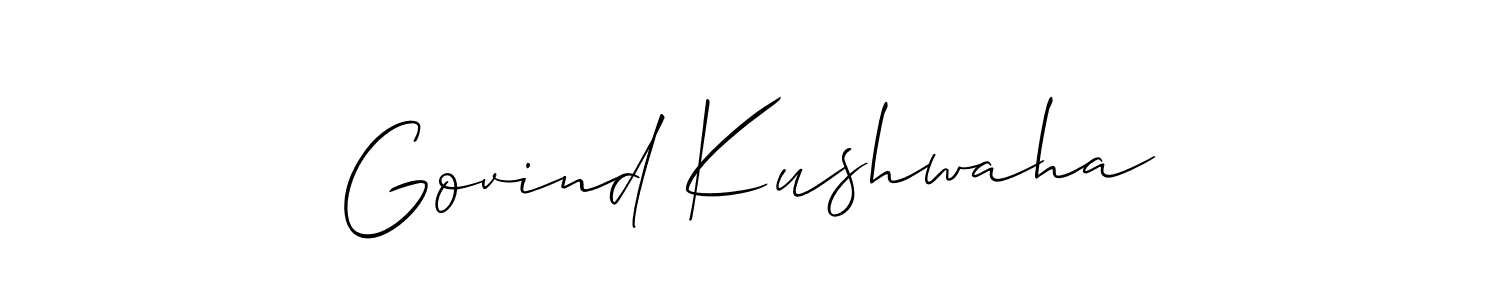 This is the best signature style for the Govind Kushwaha name. Also you like these signature font (Allison_Script). Mix name signature. Govind Kushwaha signature style 2 images and pictures png