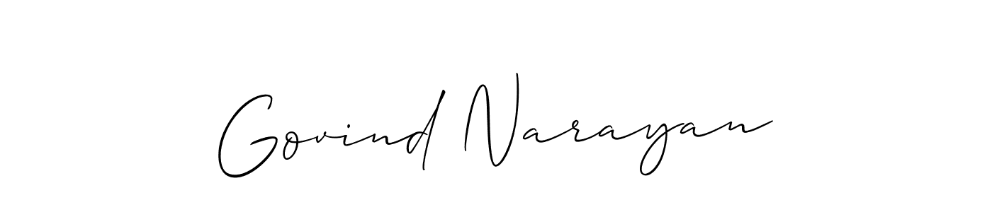 This is the best signature style for the Govind Narayan name. Also you like these signature font (Allison_Script). Mix name signature. Govind Narayan signature style 2 images and pictures png