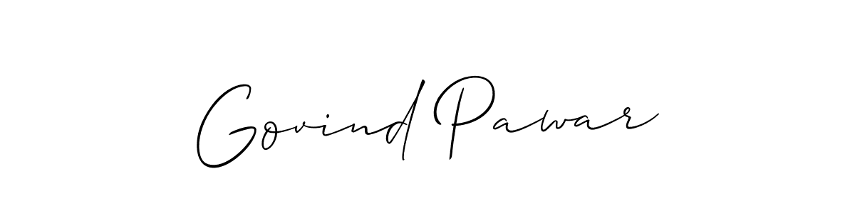 It looks lik you need a new signature style for name Govind Pawar. Design unique handwritten (Allison_Script) signature with our free signature maker in just a few clicks. Govind Pawar signature style 2 images and pictures png