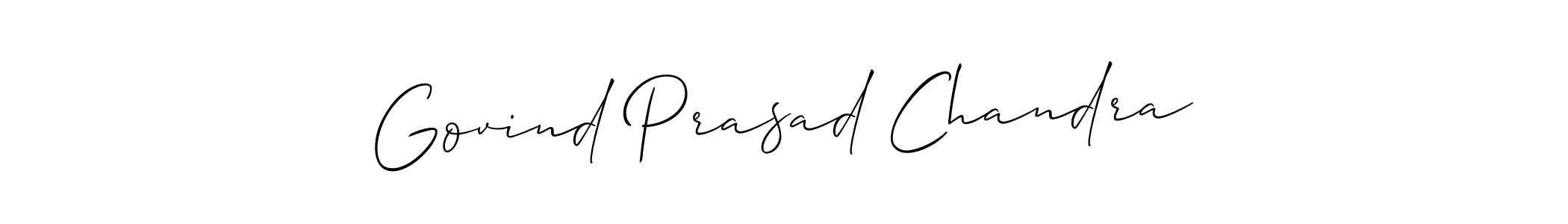 Also we have Govind Prasad Chandra name is the best signature style. Create professional handwritten signature collection using Allison_Script autograph style. Govind Prasad Chandra signature style 2 images and pictures png