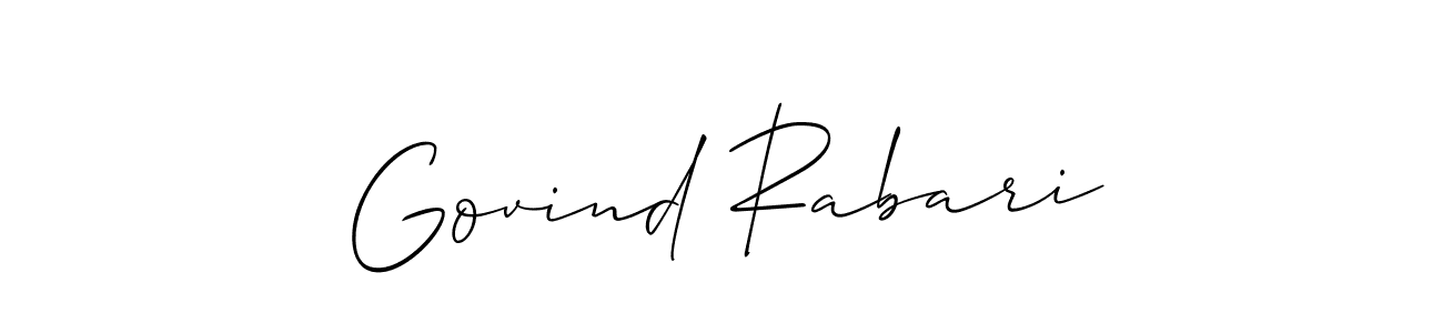 Make a short Govind Rabari signature style. Manage your documents anywhere anytime using Allison_Script. Create and add eSignatures, submit forms, share and send files easily. Govind Rabari signature style 2 images and pictures png