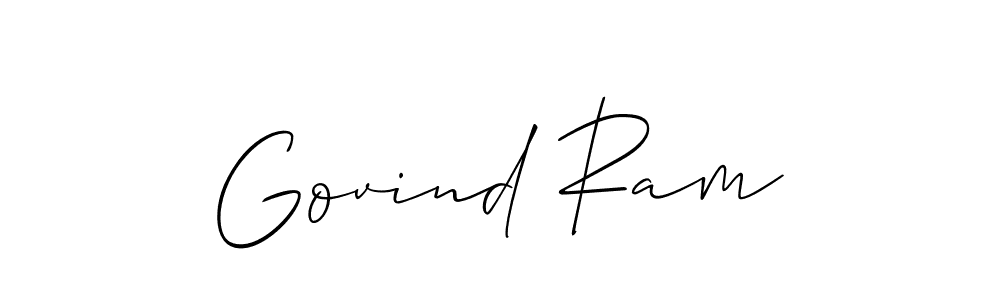 if you are searching for the best signature style for your name Govind Ram. so please give up your signature search. here we have designed multiple signature styles  using Allison_Script. Govind Ram signature style 2 images and pictures png