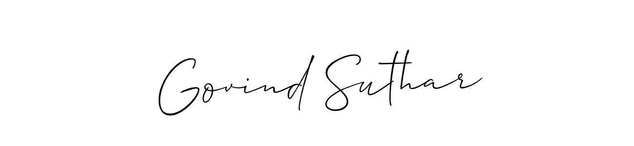 Once you've used our free online signature maker to create your best signature Allison_Script style, it's time to enjoy all of the benefits that Govind Suthar name signing documents. Govind Suthar signature style 2 images and pictures png