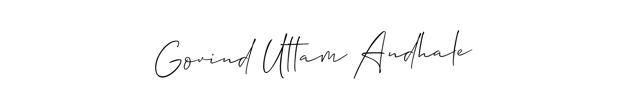 How to Draw Govind Uttam Andhale signature style? Allison_Script is a latest design signature styles for name Govind Uttam Andhale. Govind Uttam Andhale signature style 2 images and pictures png