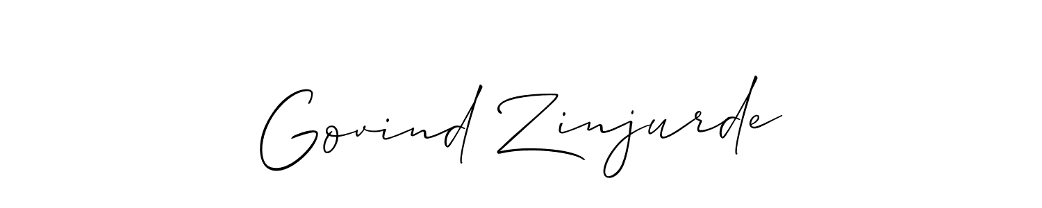 Similarly Allison_Script is the best handwritten signature design. Signature creator online .You can use it as an online autograph creator for name Govind Zinjurde. Govind Zinjurde signature style 2 images and pictures png