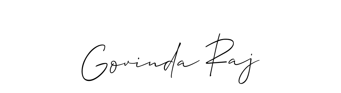 Also we have Govinda Raj name is the best signature style. Create professional handwritten signature collection using Allison_Script autograph style. Govinda Raj signature style 2 images and pictures png